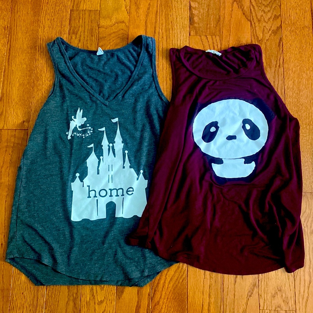 Disney Parks Tank Top Bundle!! Disney and Panda 🐼